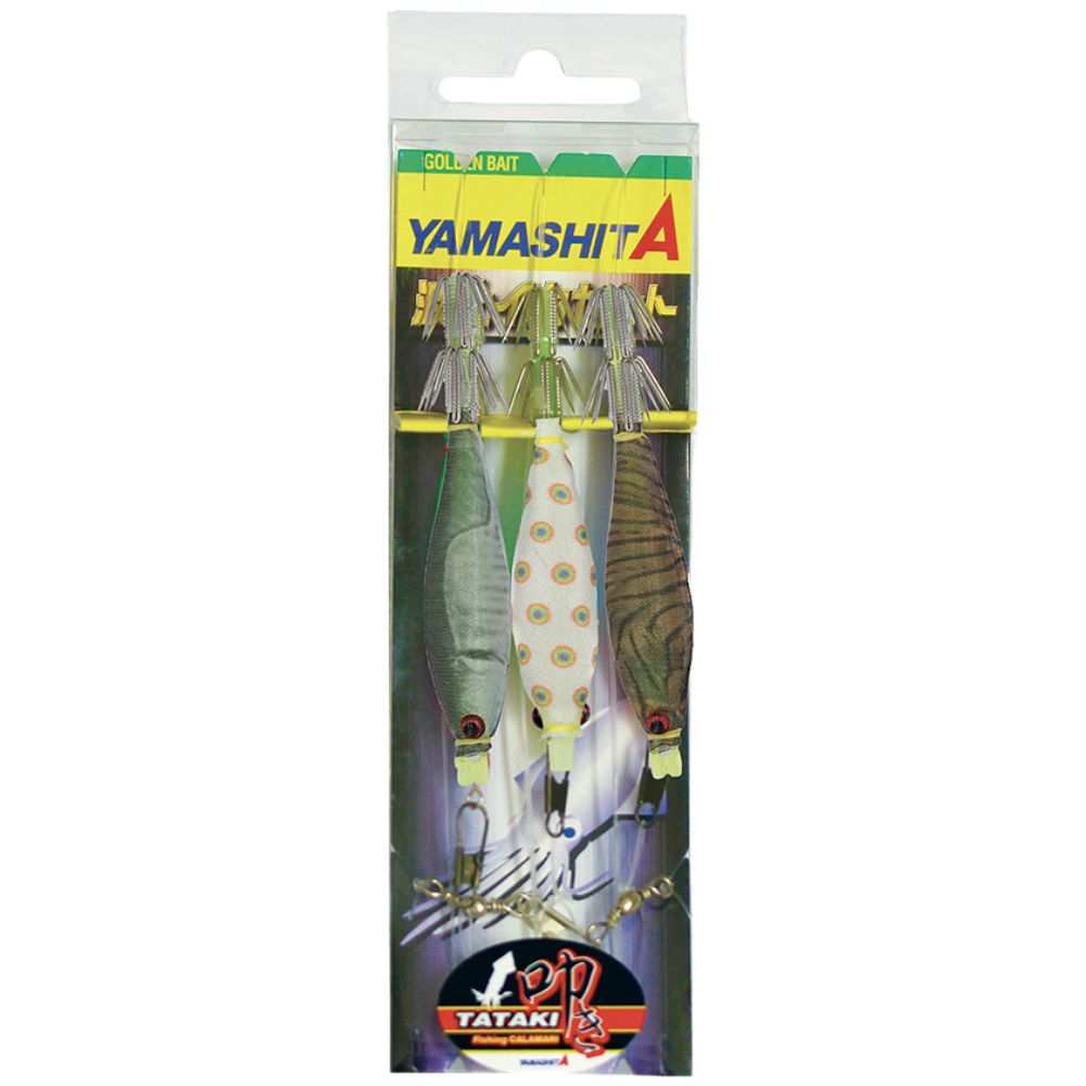 YAMASHITA Squid Fishing Pre-Tied Oppai Lures Rig TATAKI Set F