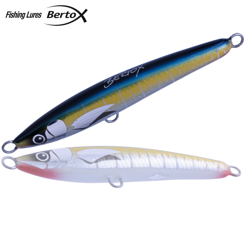 BERTOX Saltwater Handmade Wooden Sinking STICK BAIT 15cm/45g Yellowfin