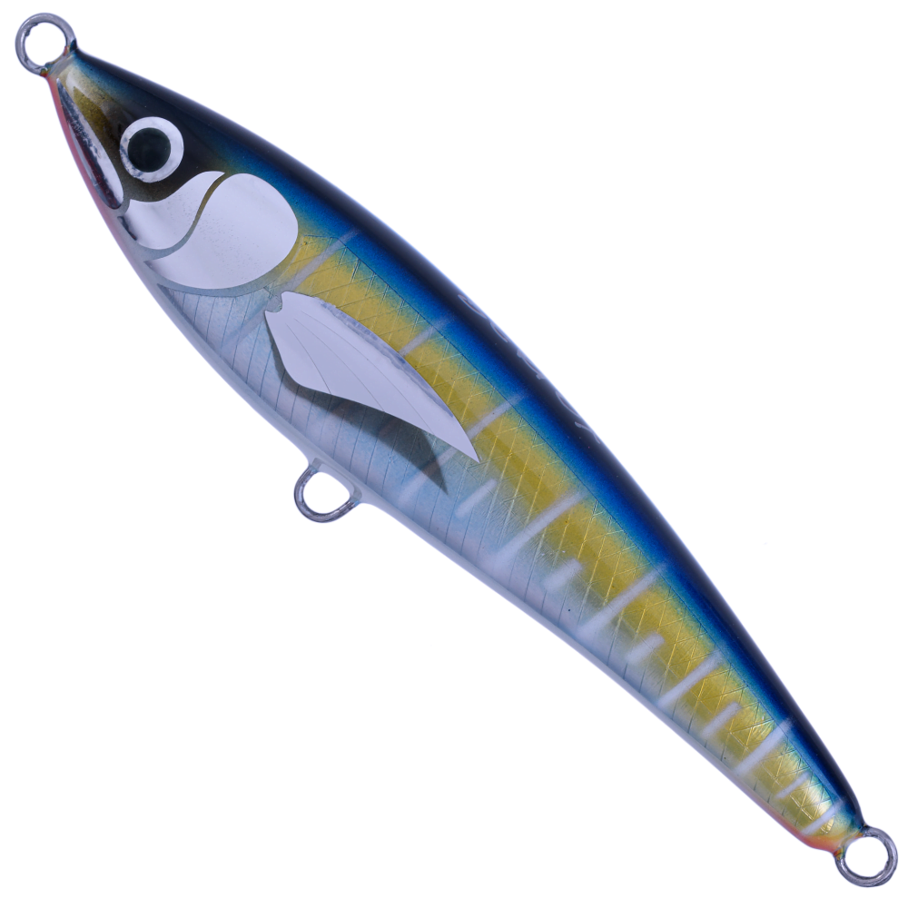BERTOX Saltwater Handmade Wooden Sinking STICK BAIT 18cm/100g Yellowfin - Image 2
