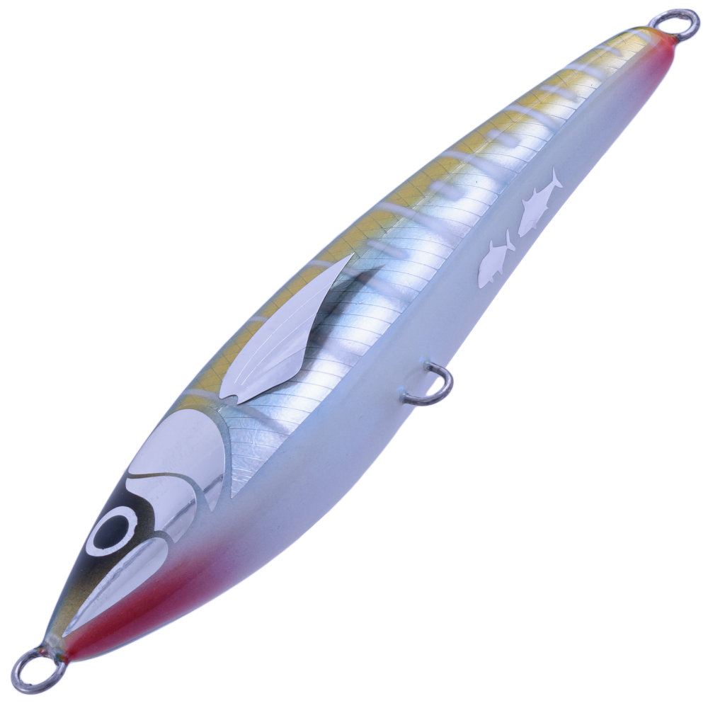 BERTOX Saltwater Handmade Wooden Sinking STICK BAIT 18cm/100g Yellowfin - Image 3