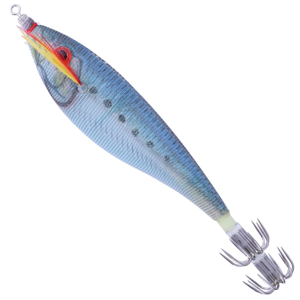 YO-ZURI Squid Fishing Luminous Squid Jig Lure ULTRA CLOTH Natural M/M2/BLRI - Image 2