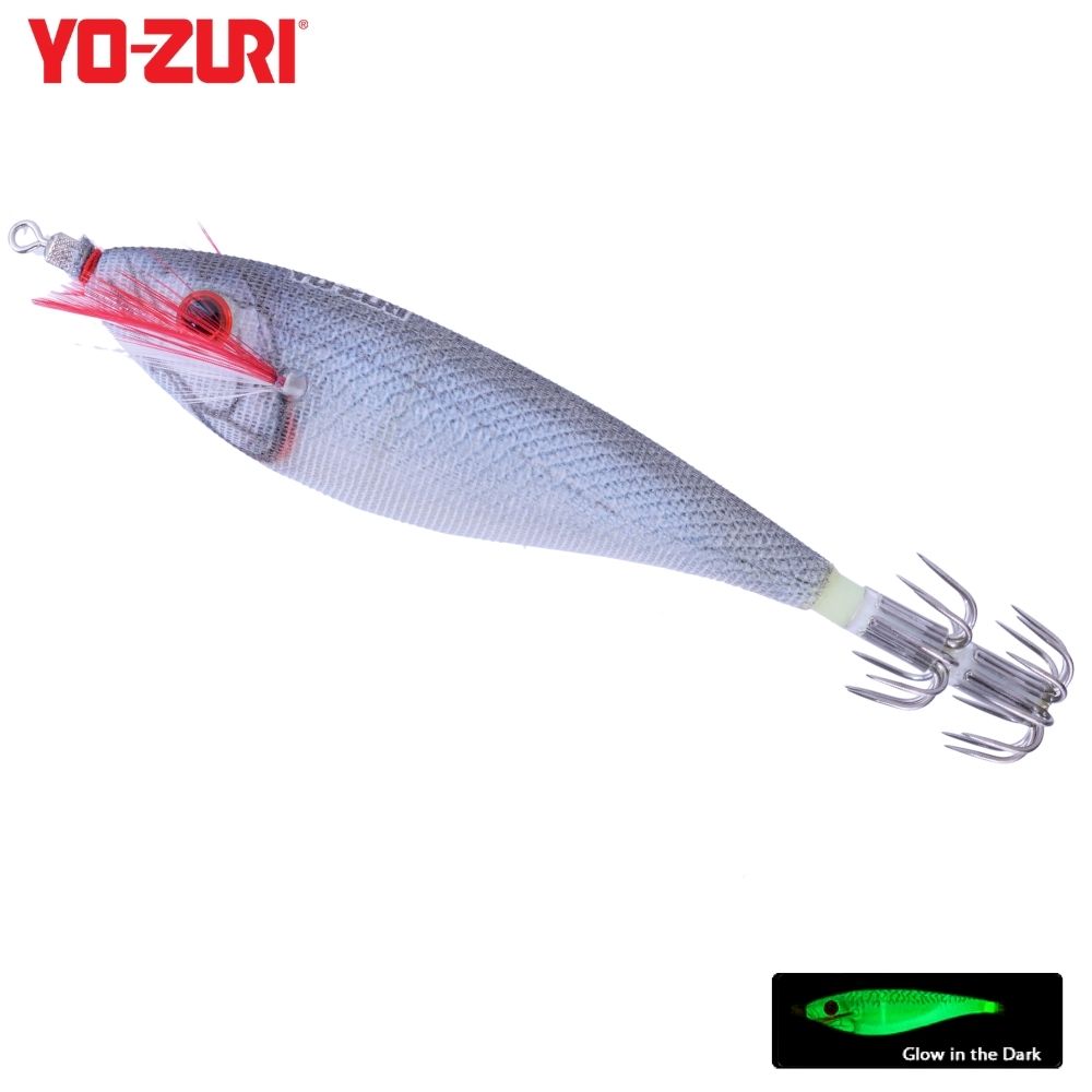 YO-ZURI Squid Fishing Luminous Squid Jig Lure ULTRA CLOTH Natural M/M2/LRSB
