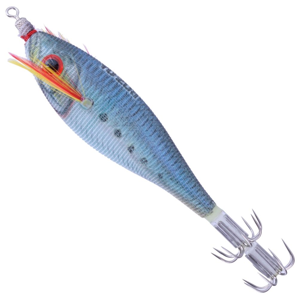 YO-ZURI Squid Fishing Luminous Squid Jig Lure ULTRA CLOTH Natural SS/M2/BLRI - Image 2