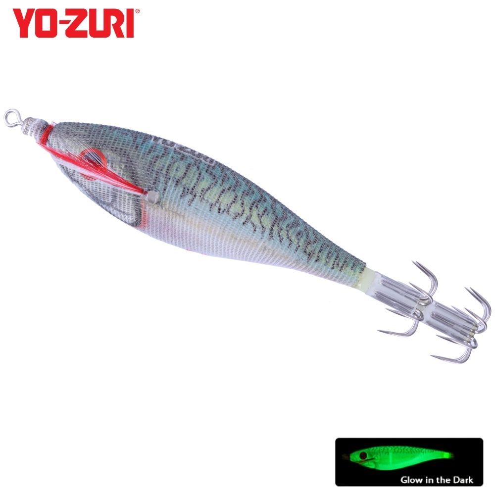YO-ZURI Squid Fishing Luminous Squid Jig Lure ULTRA CLOTH Natural SS/M2/LRMK