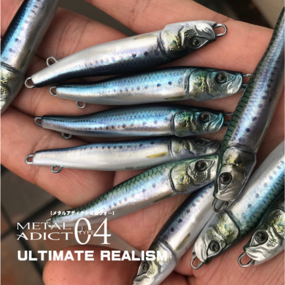 LITTLE JACK Saltwater Realistic Jig Lure METAL ADICT Type 04 30g - Image 13