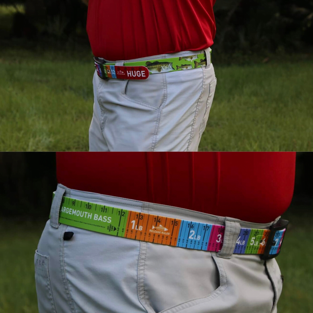 RELEASE RULER Premium Release Ruler Largemouth Bass Fishing Belt - Image 3