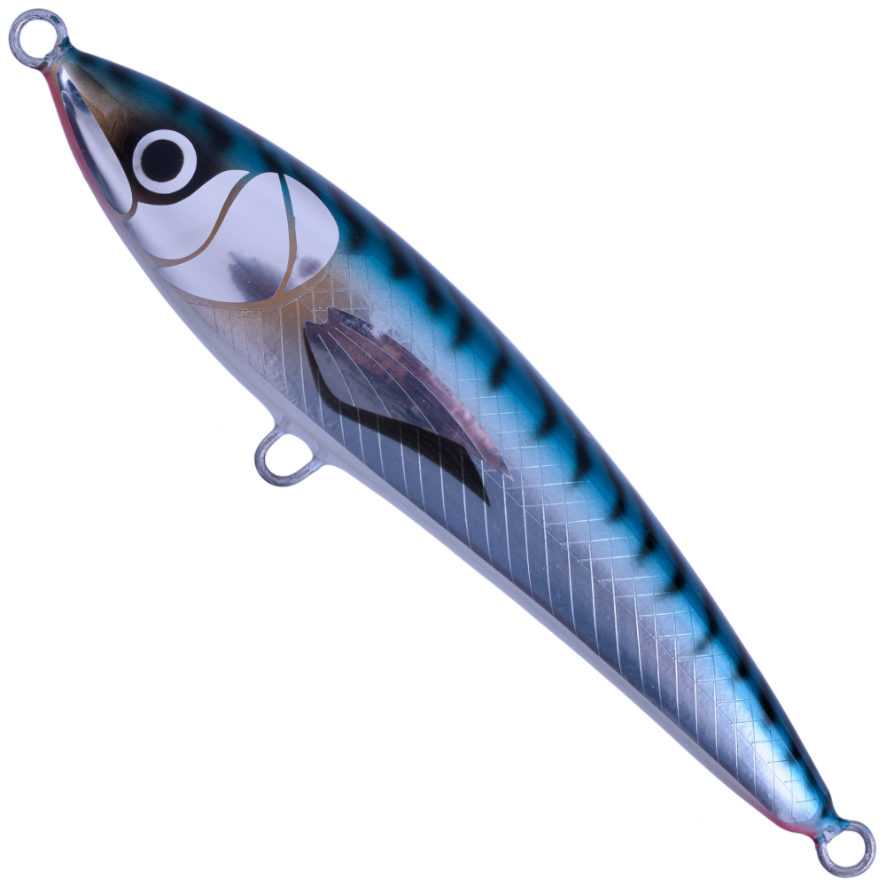 BERTOX Saltwater Handmade Wooden Floating STICK BAIT 20cm/105g Blue Mack - Image 2