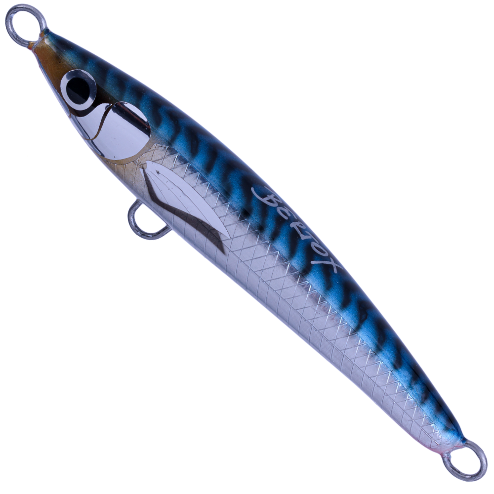 BERTOX Saltwater Handmade Wooden Sinking STICK BAIT 13.5cm/43g Blue Mack - Image 2