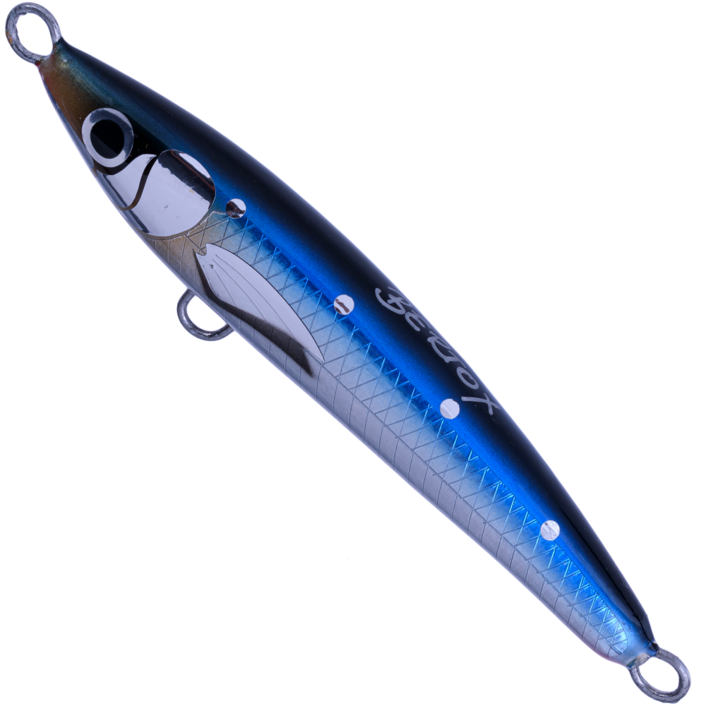 BERTOX Saltwater Handmade Wooden Sinking STICK BAIT 13.5cm/43g Blue Sardine - Image 2