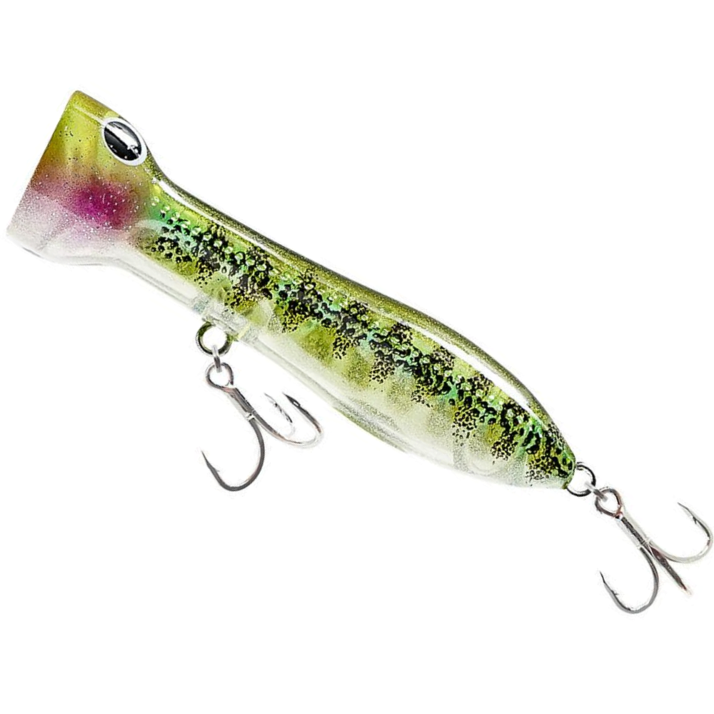 NOMAD DESIGN Micro Popper Lure CHUG NORRIS 50 Ghost Green Bandit - Image 2
