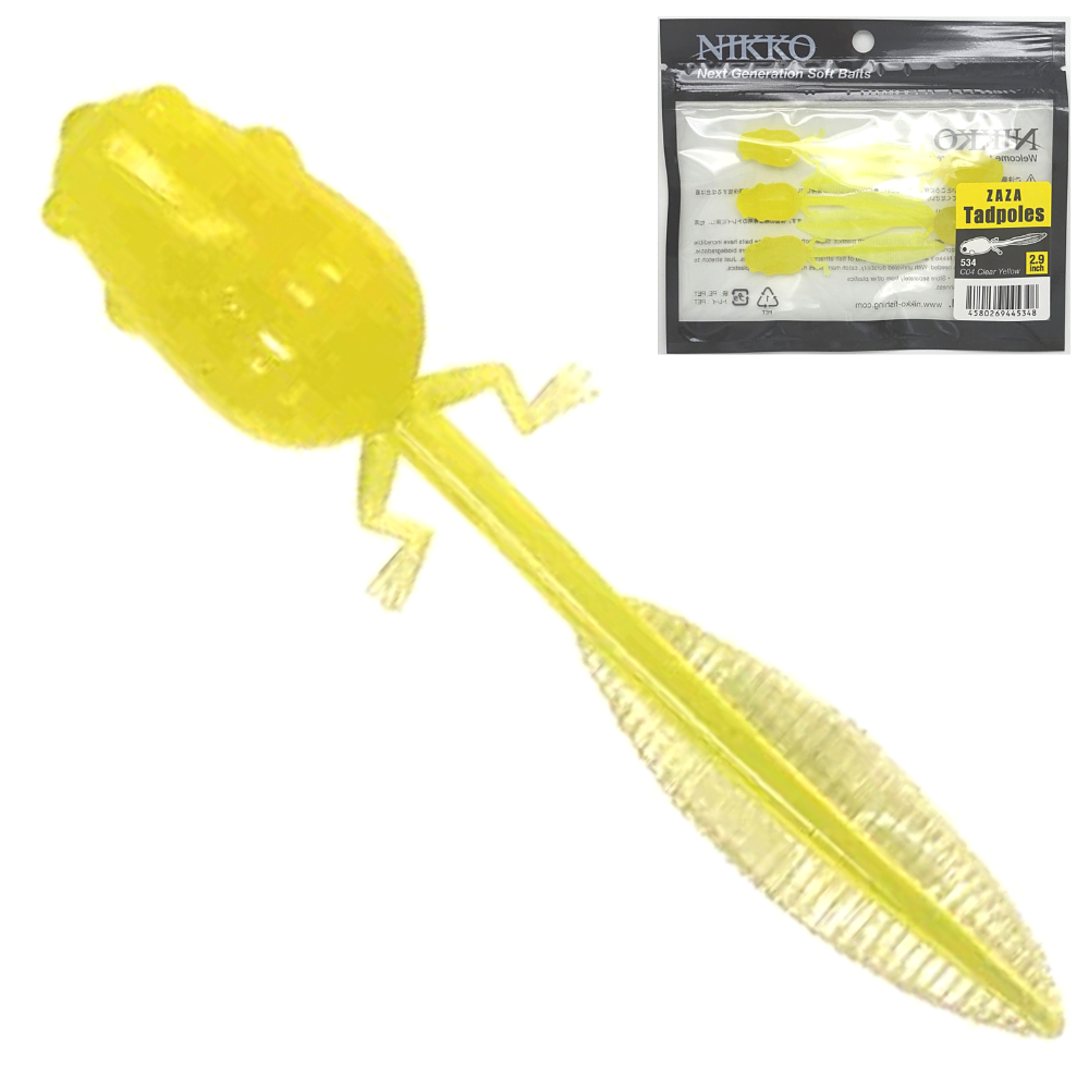 NIKKO KASEI Bass Fishing Scented Soft Bait Lure ZAZA TADPOLE 2.9” - Image 3
