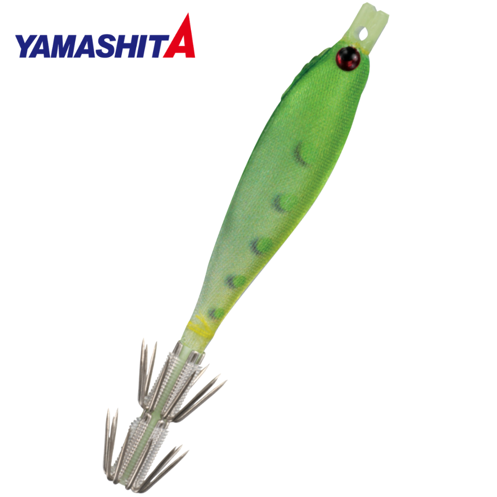 YAMASHITA Squid Fishing Balanced Soft Squid Jig OPPAI SUTTE 70mm F2 Glow
