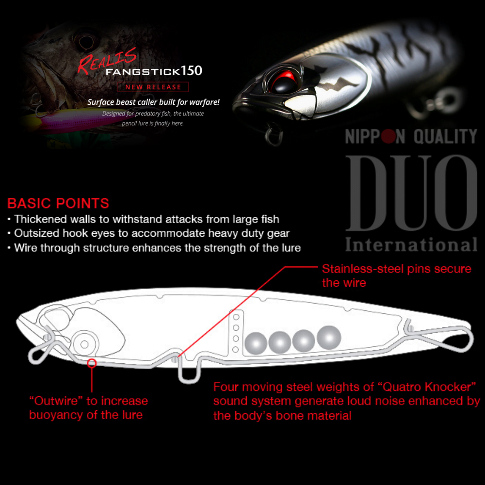 DUO Floating Stick Bait Realis Fangstick 150 SW Limited - Image 2
