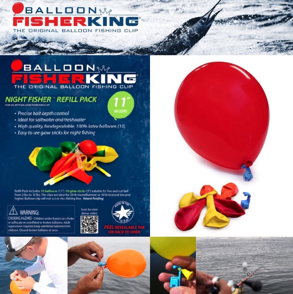 BALLOON FISHER KING SYSTEM NIGHT FISHER REFILL PACK 11"