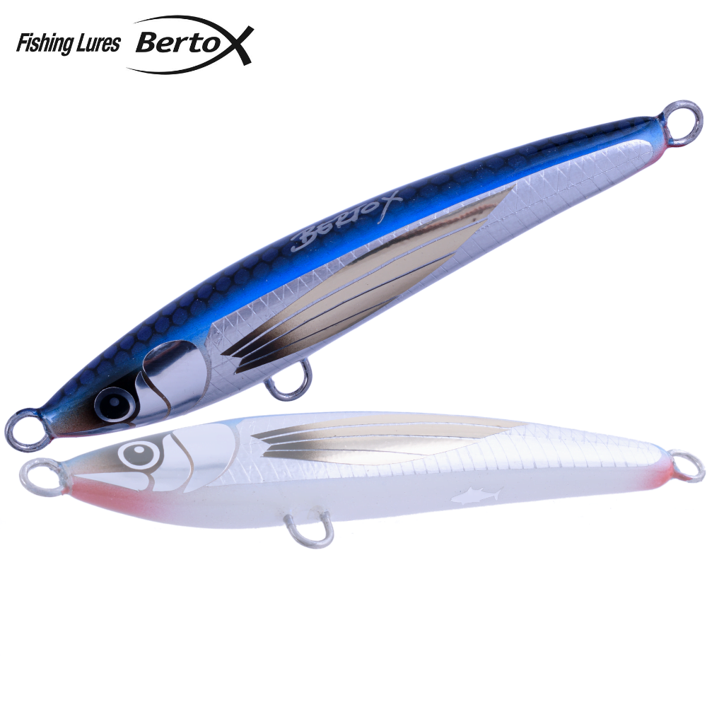 BERTOX Saltwater Handmade Wooden Sinking STICK BAIT 13.5cm/43g Flying Fish