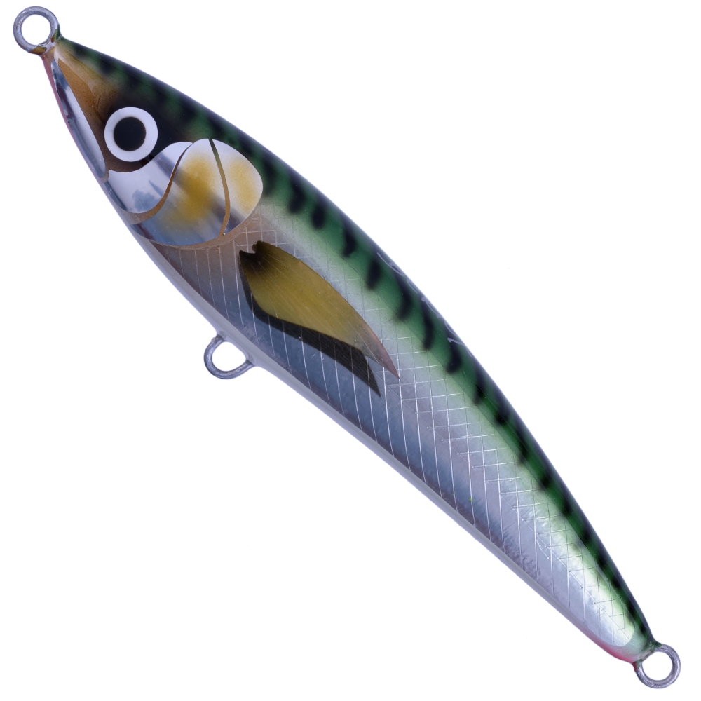 BERTOX Saltwater Handmade Wooden Floating STICK BAIT 20cm/105g Green Mack - Image 2