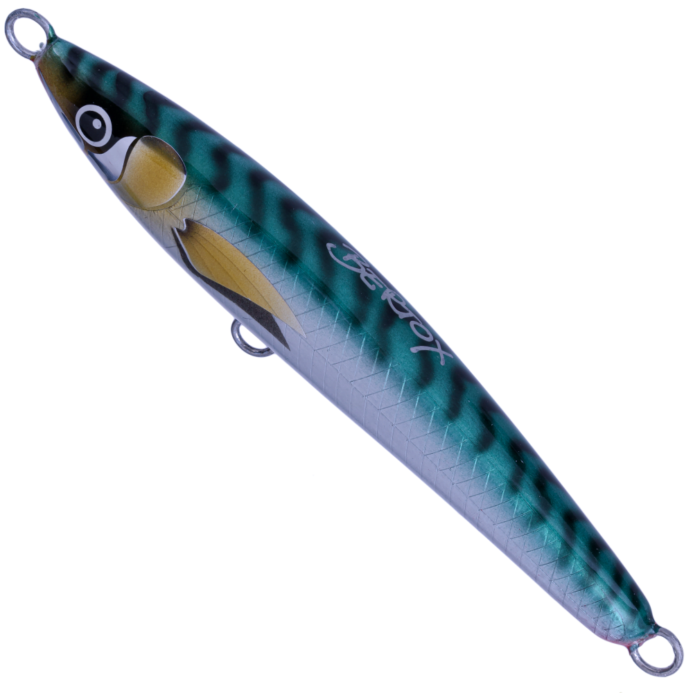BERTOX Saltwater Handmade Wooden Sinking STICK BAIT 15cm/45g Green Mack - Image 2