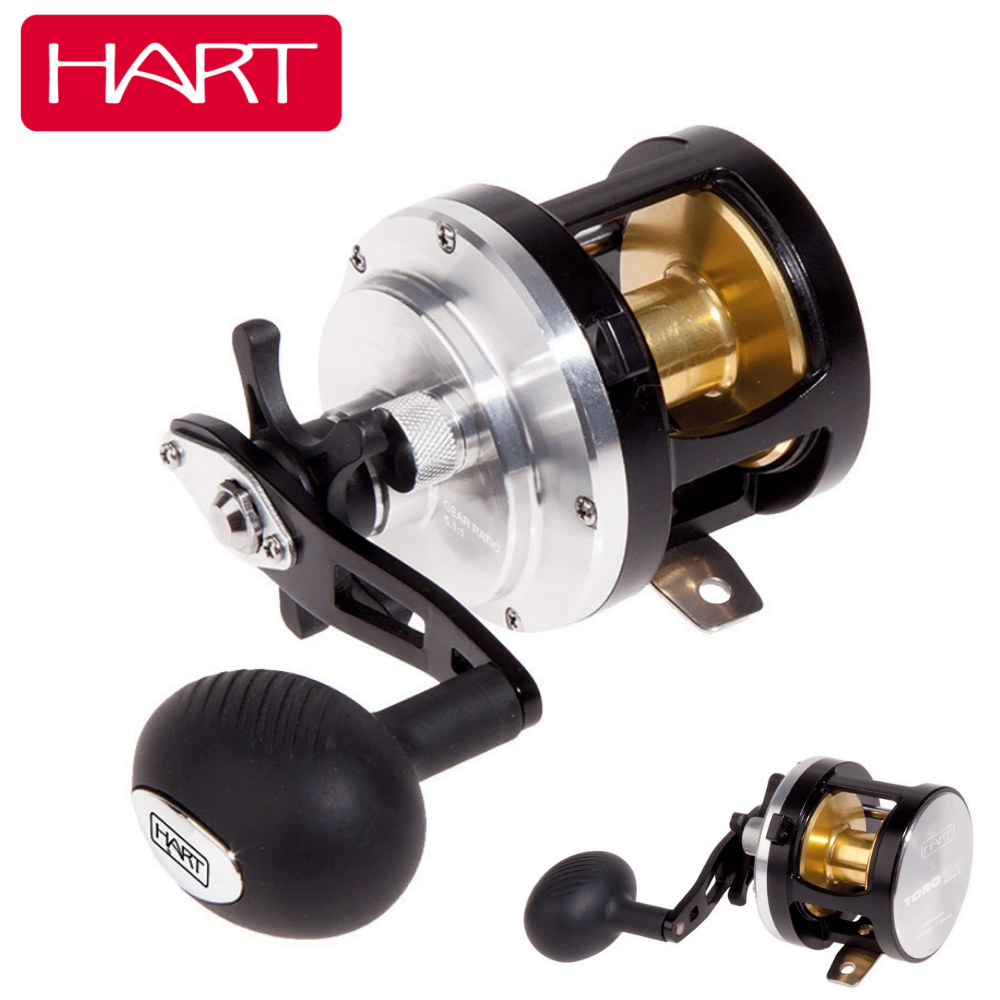 HART Saltwater Graphite Body Baitcasting Lefthanded Reel TORO GB 300L