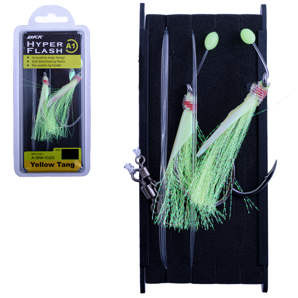 BKK Saltwater Bottom Fishing Rig HYPER FLASHER A1 Yellow Tang