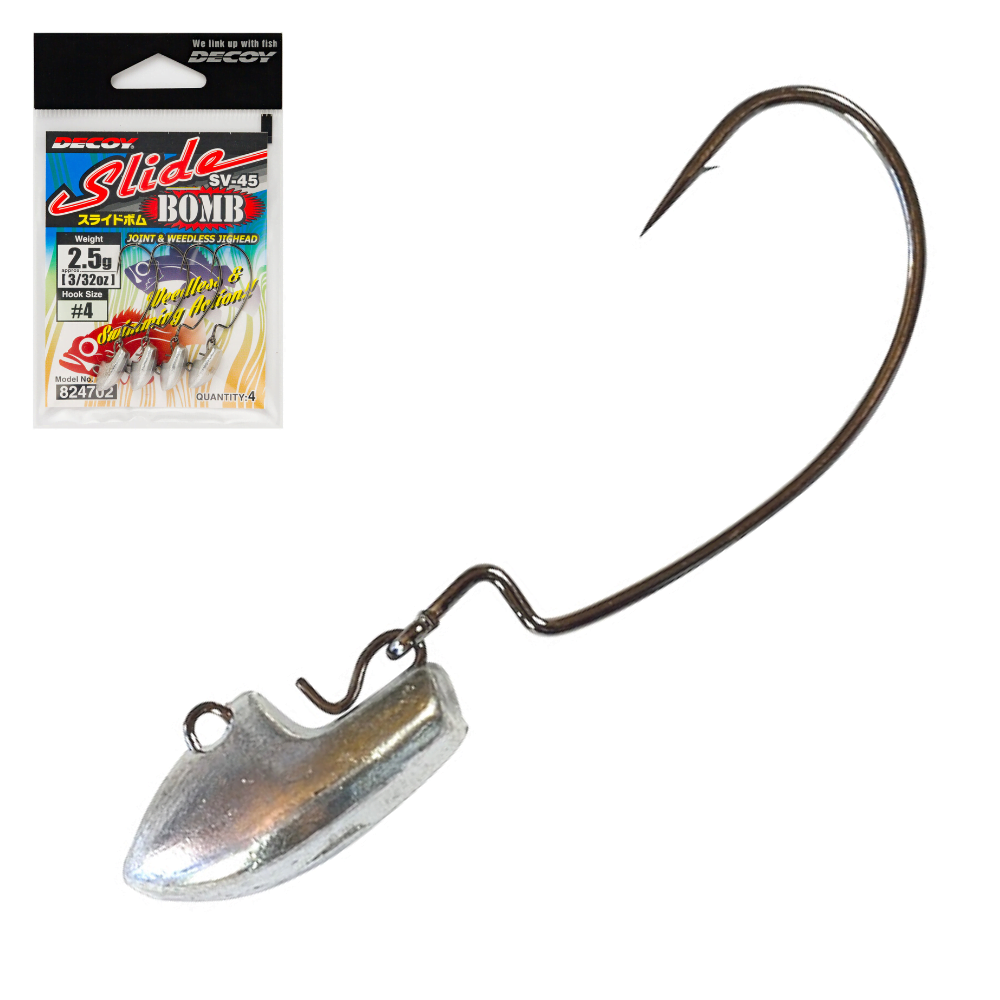 DECOY UL Fishing Jointed Jighead Slide Bomb SV-45