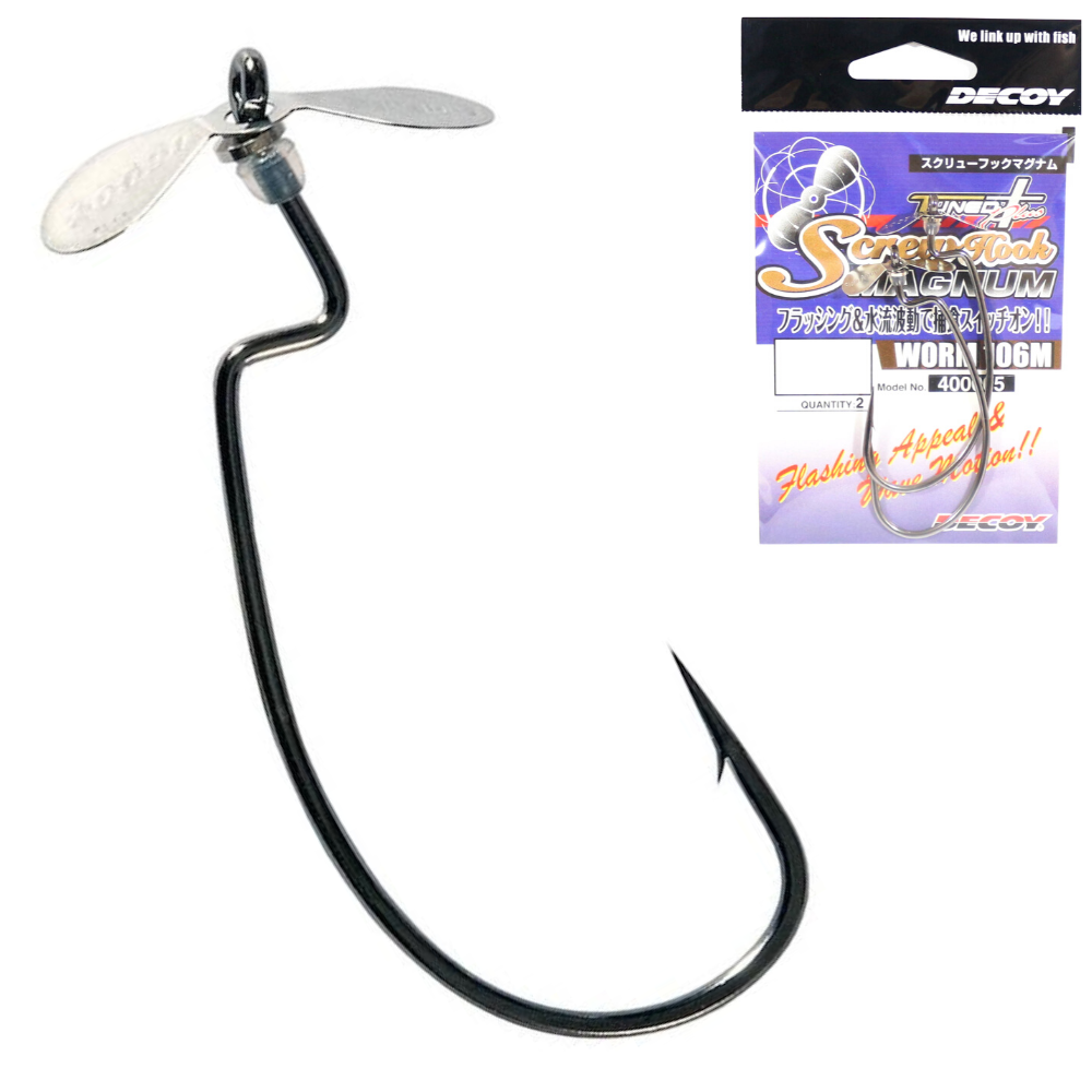DECOY Tuned Plus Prop Bait Screw Hook Magnum Worm 106M