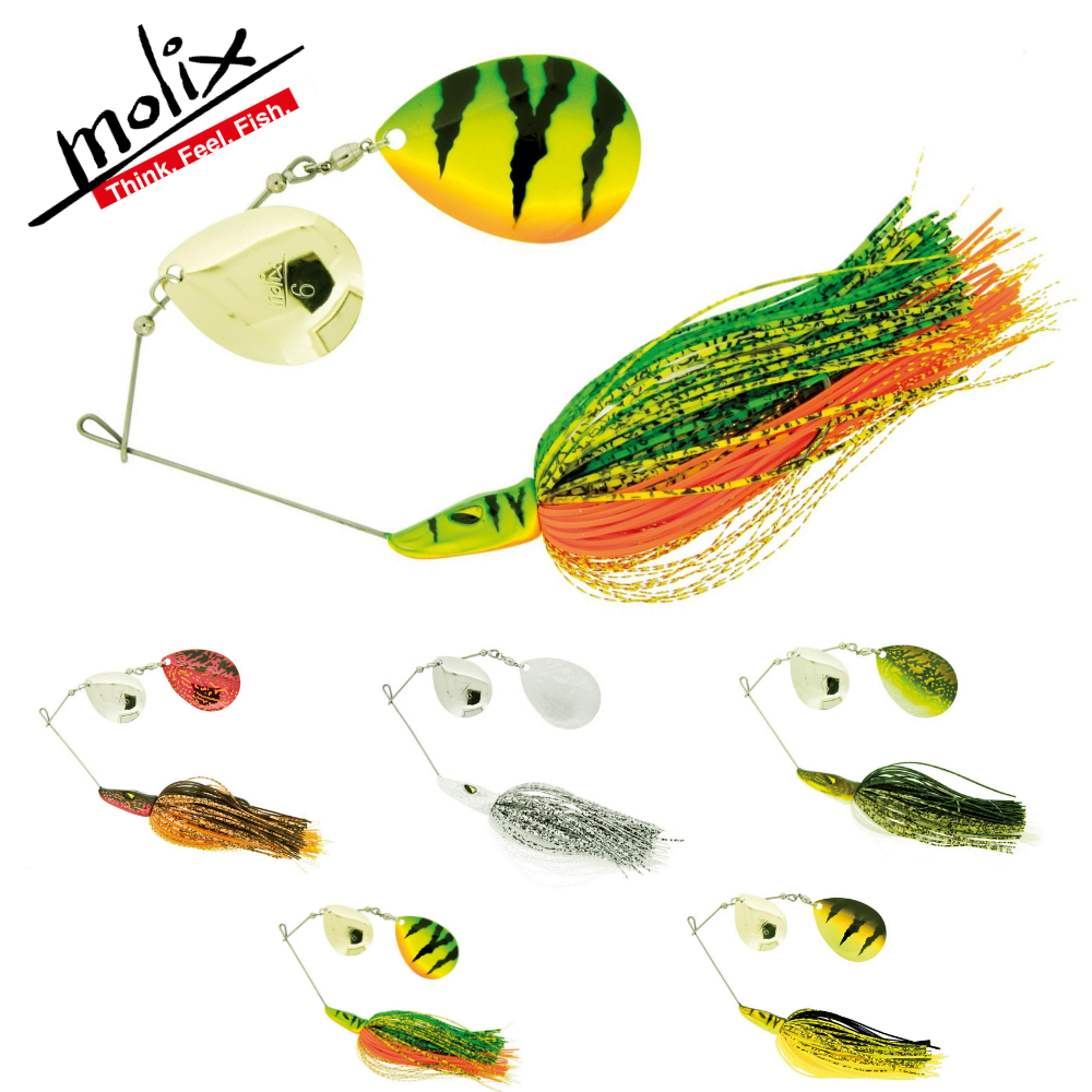 MOLIX Spinnerbait Lure PIKE HUNTER Double Colorado 42g/1.1/2oz