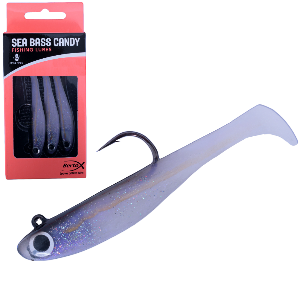 BERTOX Handmade Soft Shad Lure SEA BASS CANDY 90mm/22g #05