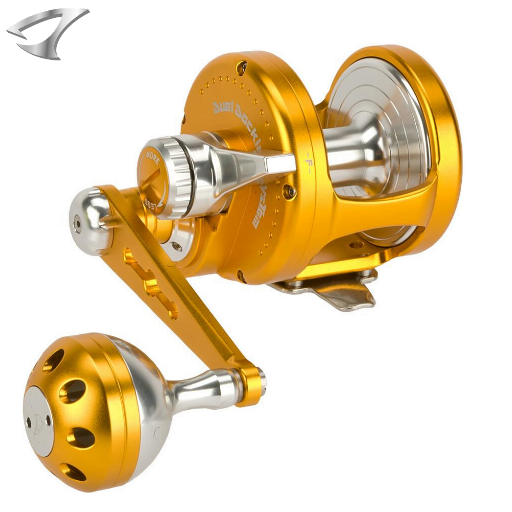 JIGGING MASTER Dual Docking Lefthanded Jigging Reel OCEAN DEVIL PE8 GD/SV