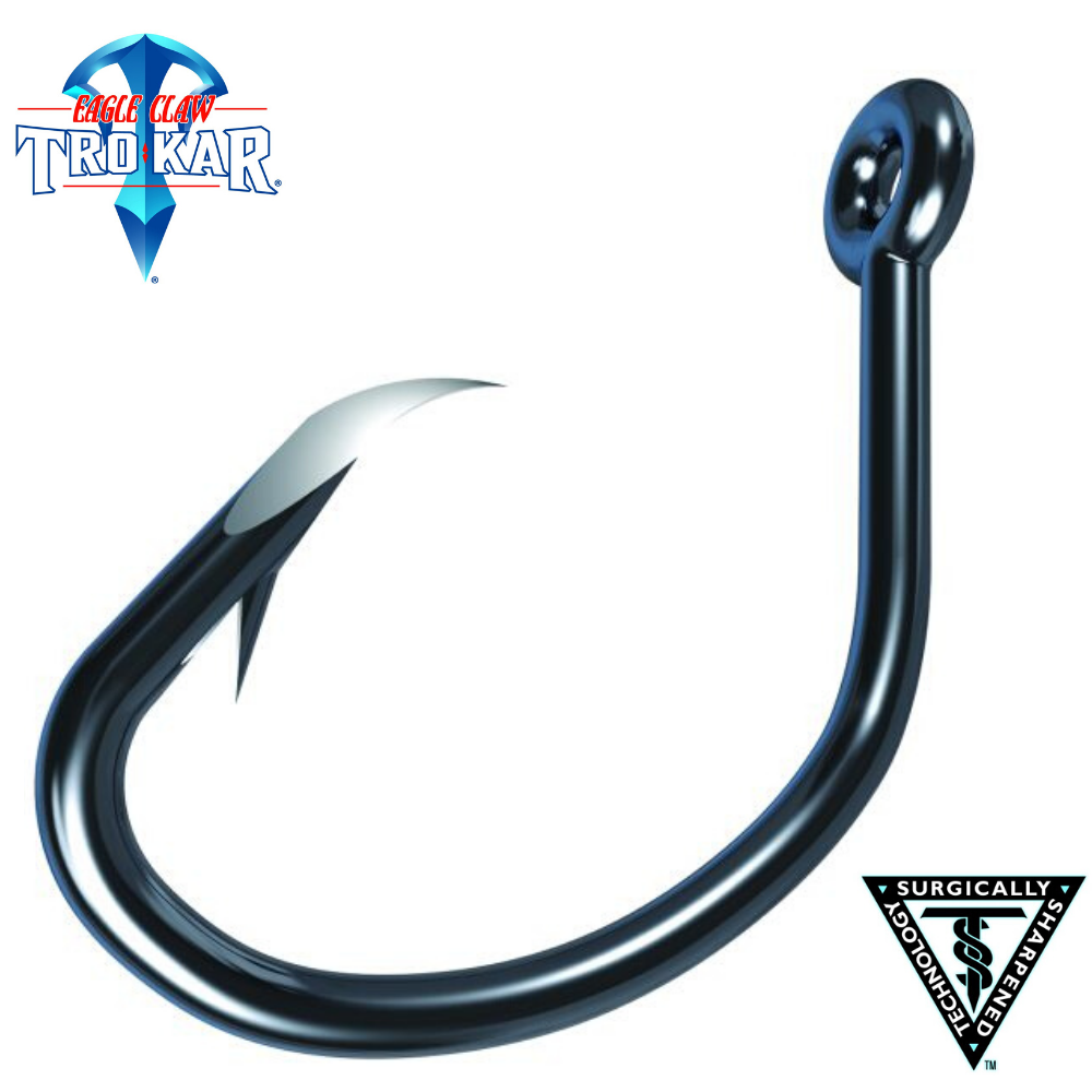 TROKAR Saltwater Tuna Fishing HD Offset Circle Magnum Hook TK619H