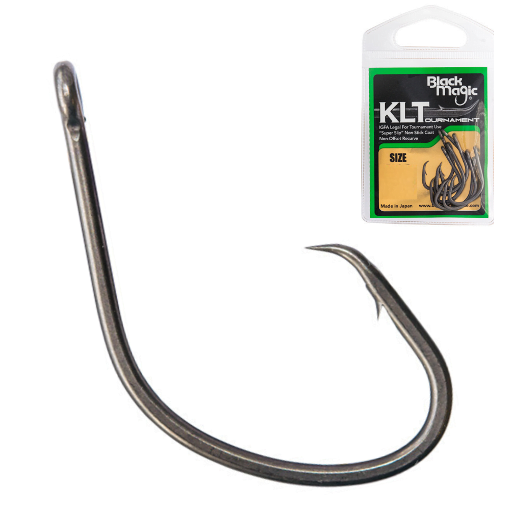 BLACK MAGIC Saltwater Tournament Non Offset Circle Hook KLT