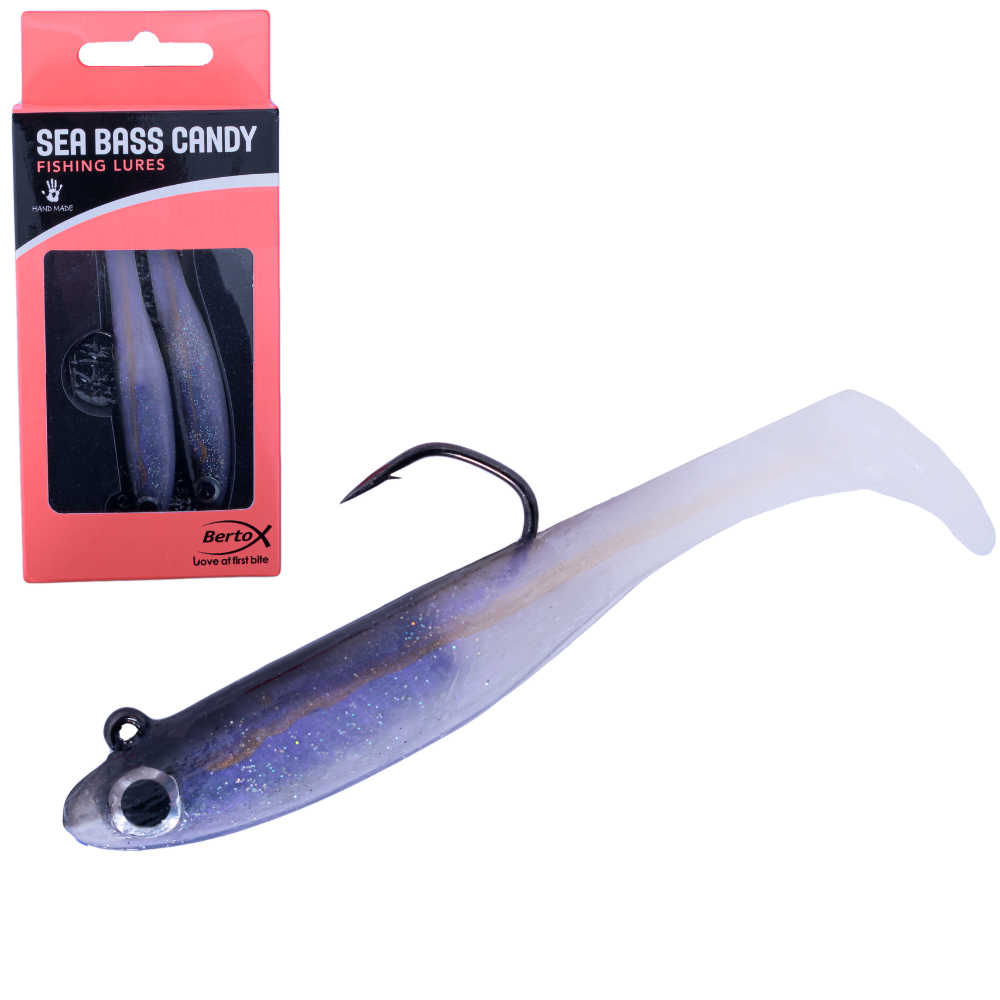 BERTOX Handmade Soft Shad Lure SEA BASS CANDY 11cm/18g #05