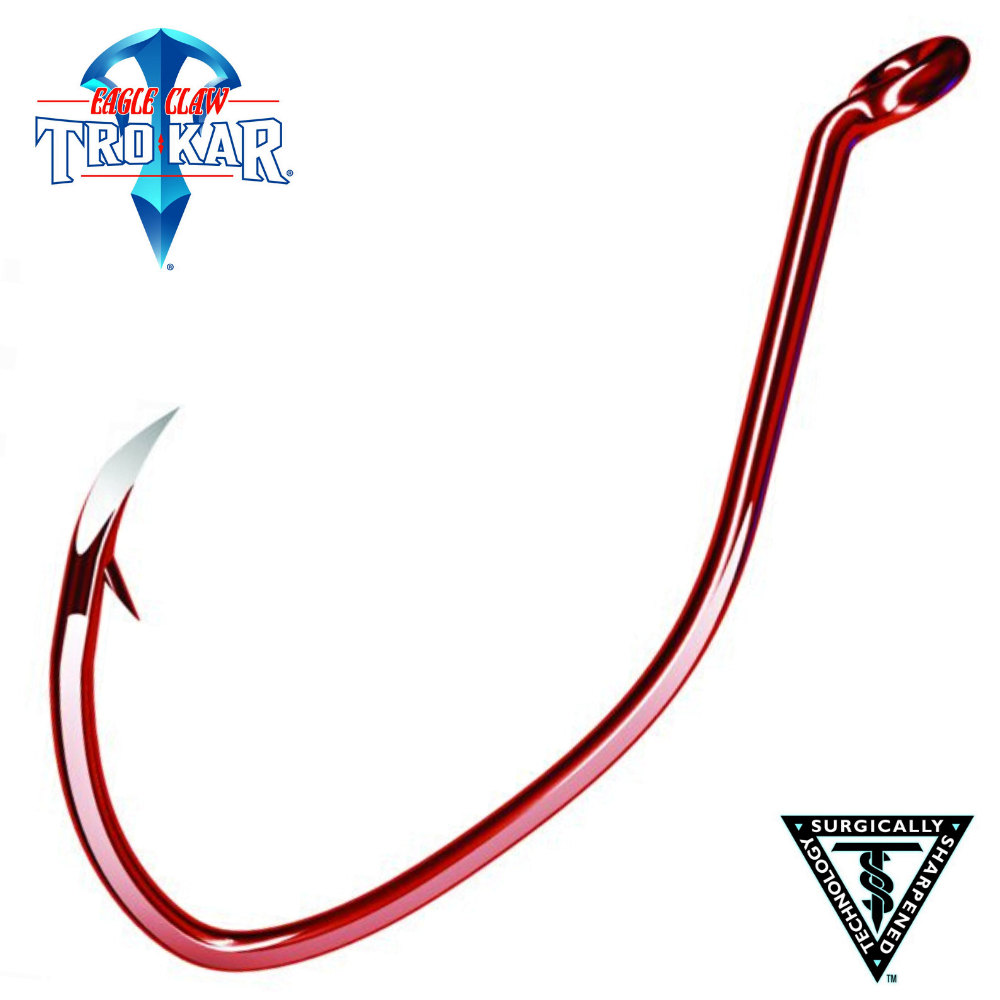 TROKAR Lazer Saltwater Offset PRO-V Octopus Hook TK2VR