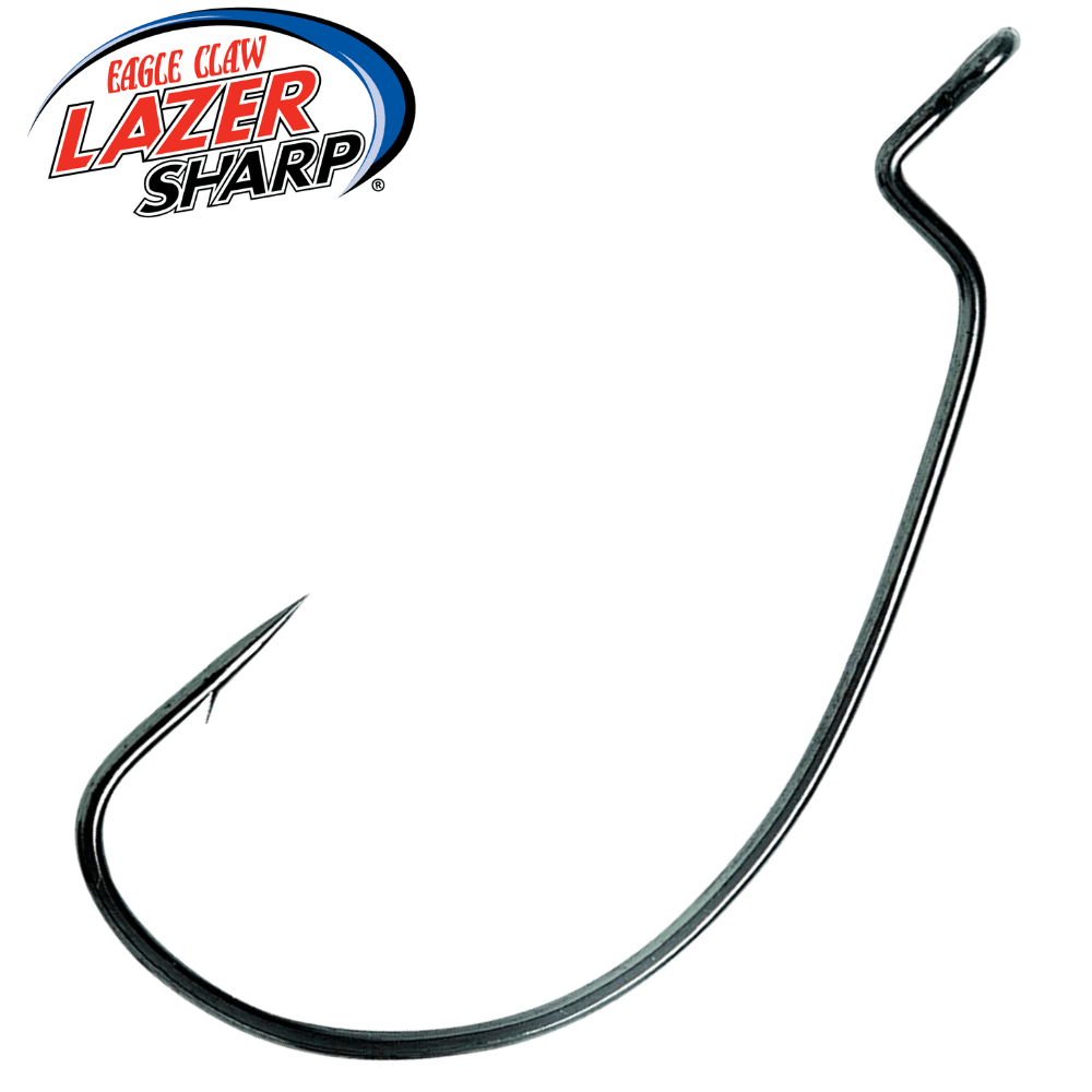LAZER SHARP Eagle Claw Soft Plastic’s Hook Magworm EWG L092GH 6pcs