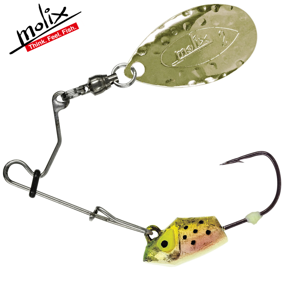 MOLIX Ultra Light Fishing Wire Bait Lure RS Spinnerbait 3.5g/111 Rainbow  Trout