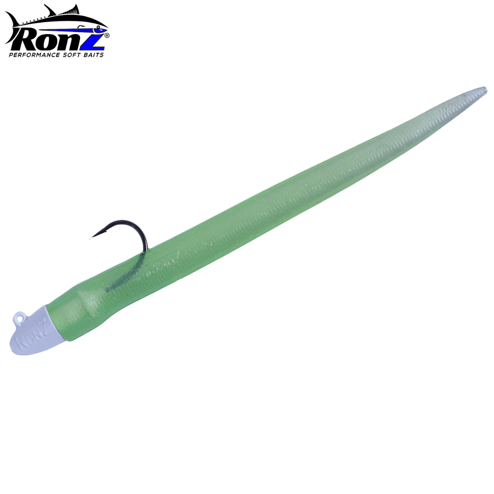 RONZ Original Performance Soft Bait Lure 8"/1.5oz 3x801L Olive Metallic