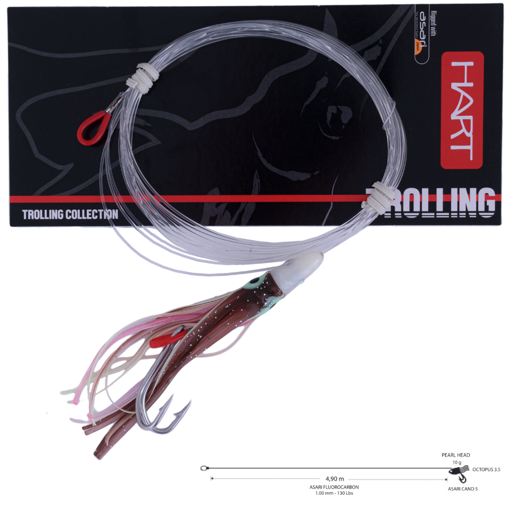 HART Saltwater Offshore Pelagics Trolling Rig OCTOPUS color X025