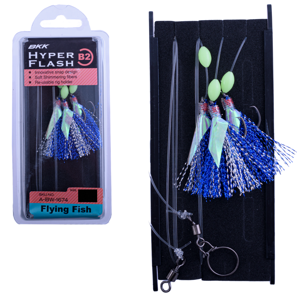 BKK Saltwater Bottom Fishing Rig HYPER FLASHER B2-1/0 Flying Fish