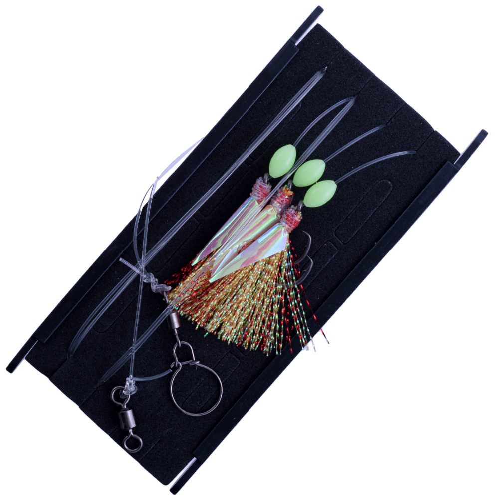 BKK Saltwater Bottom Fishing Rig HYPER FLASHER B2-1/0 Red Fang - Image 2