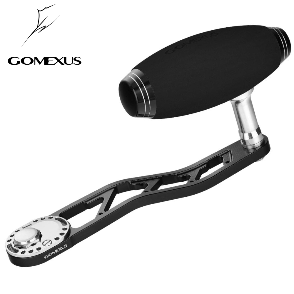 GOMEXUS Slow Jigging Reels Alu Titanium Power Handle Black/Silver