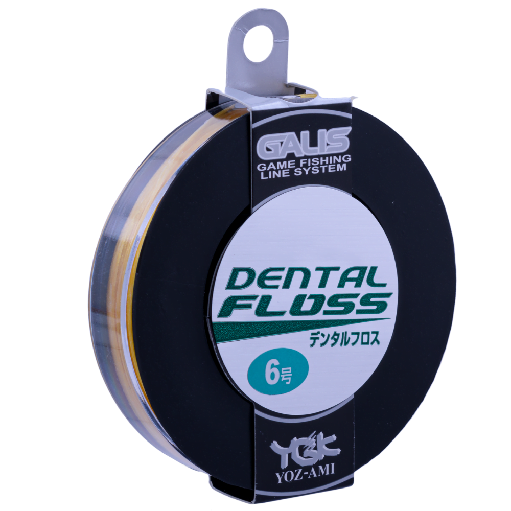 YGK Fishing Rigging Accessory DENTAL FLOSS #6/60m Yellow