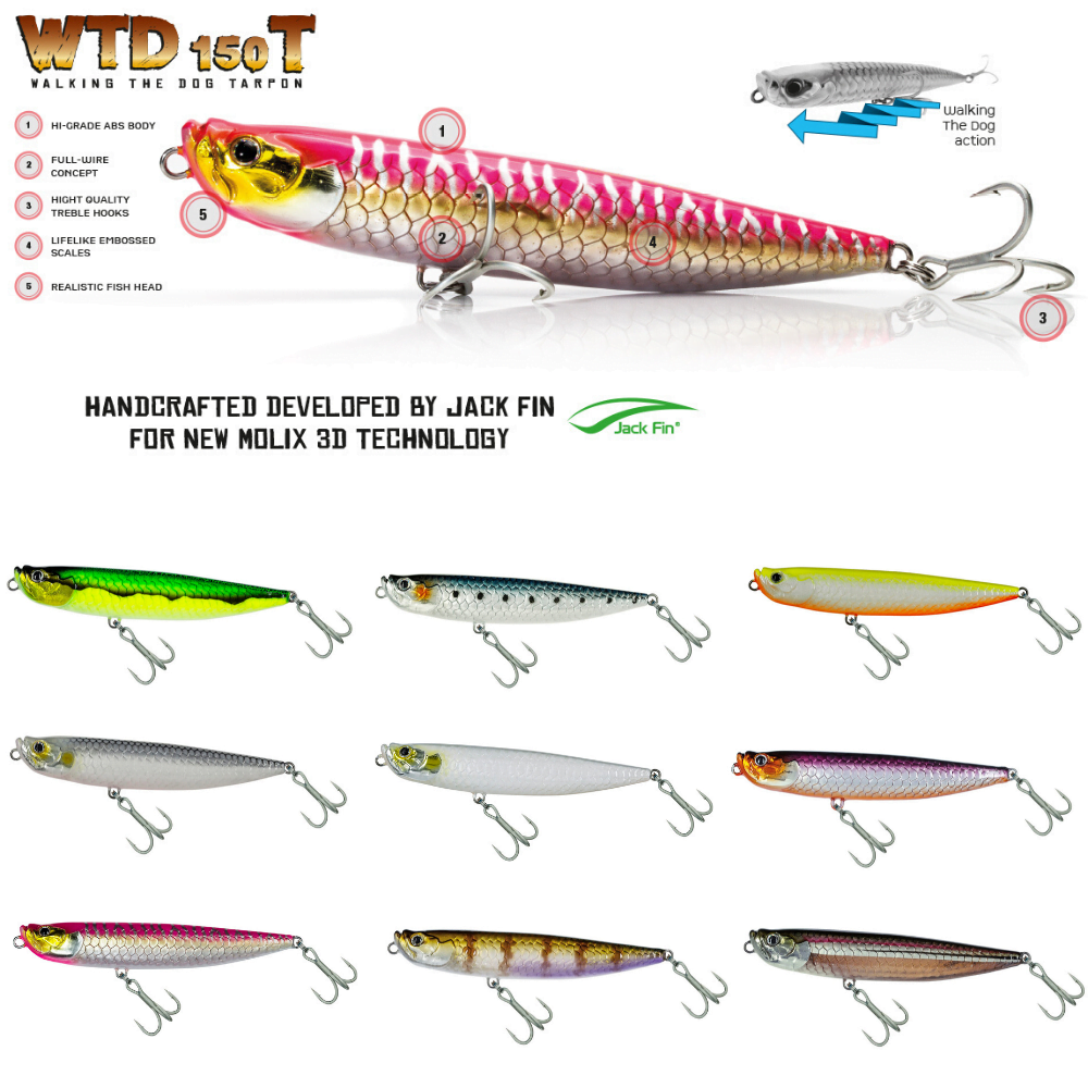 MOLIX Walking The Dog Lure TARPON WTD150T