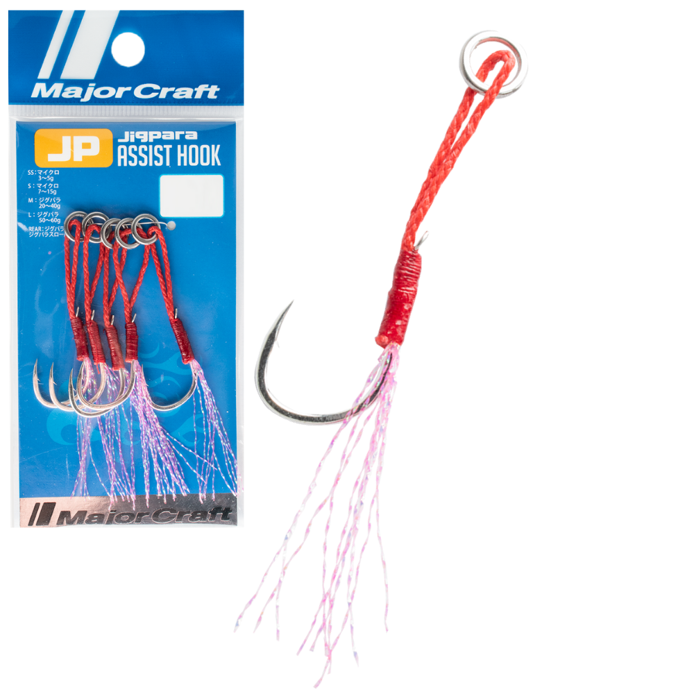 MAJOR CRAFT Saltwater Light Shore Jigging Single Assist Hooks JIGPARA JPS