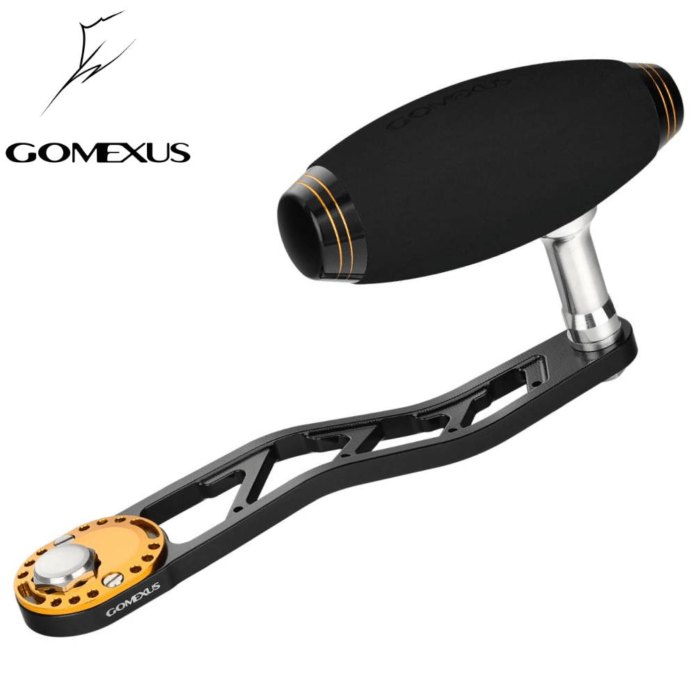 GOMEXUS Slow Jigging Reels Alu Titanium Power Handle Black/Gold
