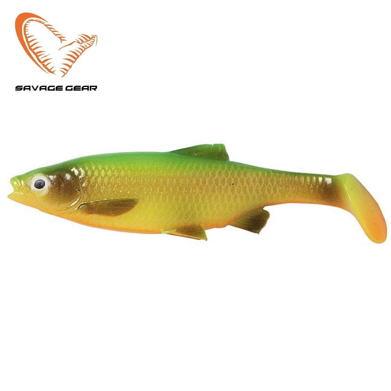 SAVAGE GEAR SOFT BAIT LURE LB ROACH PADDLE TAIL 10cm/10g FIRETIGER