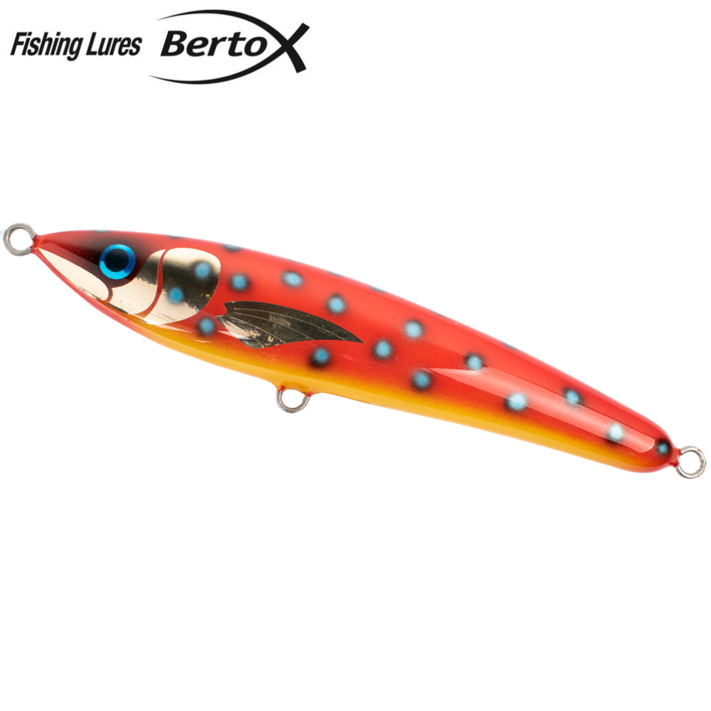 BERTOX Handmade Wooden Floating XXL Size STICK BAIT 27cm/160g/Coral Trout