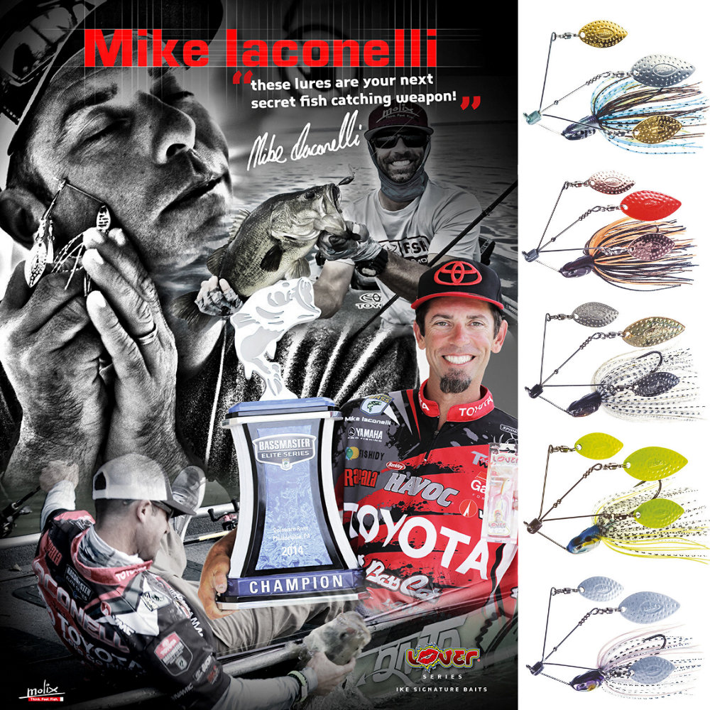 MOLIX By Mike Iaconelli Wire Lure LOVER SPINNERBAIT 14g-1/2oz Bogolu Dace - Image 2