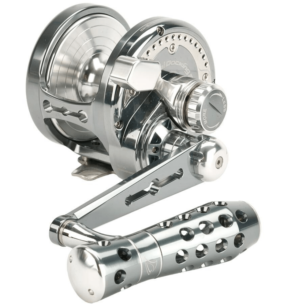 JIGGING MASTER Hi Speed Lefthanded Monster Game Reel Power Spell PE3 Gray/Silver - Image 2