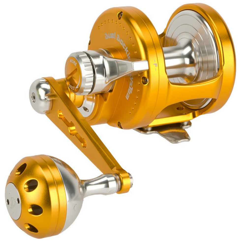 JIGGING MASTER Dual Docking Lefthanded Jigging Reel OCEAN DEVIL PE6 GD/SV - Image 2