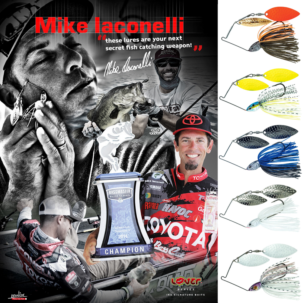 MOLIX By Mike Iaconelli Lover TITANIUM Spinnerbait 14g (1/2oz) Special White - Image 2