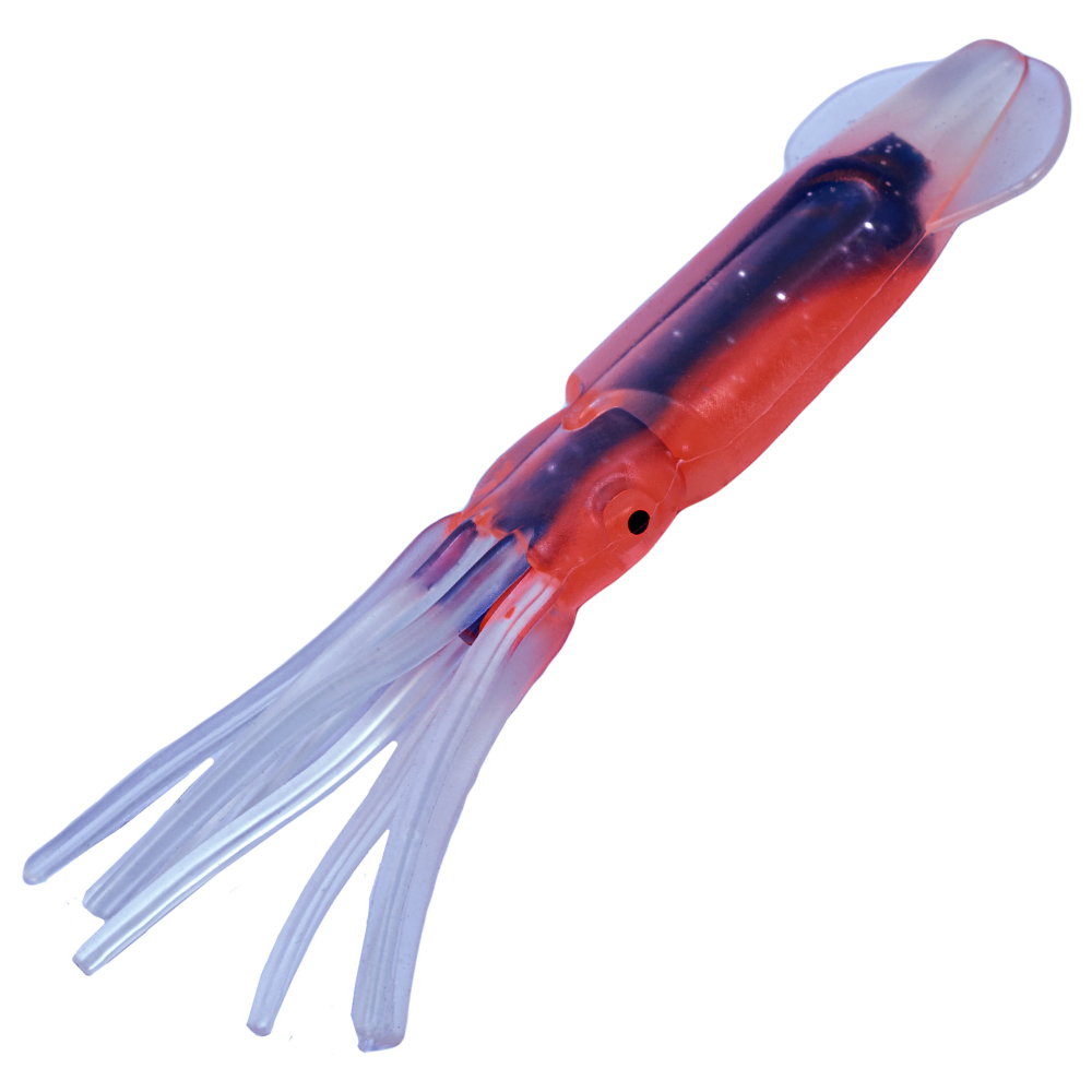WWT Soft Plastic Hollow Clear Body Squid Lure 15cm #27 - Image 2